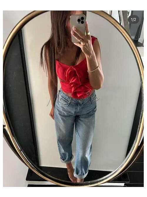 BL261 Top Maree Czerwony