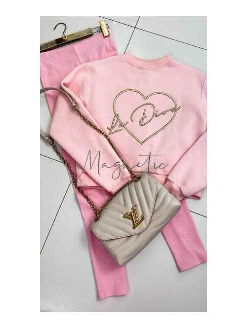 S970  Legginsy Sempre Prążek Miętowe