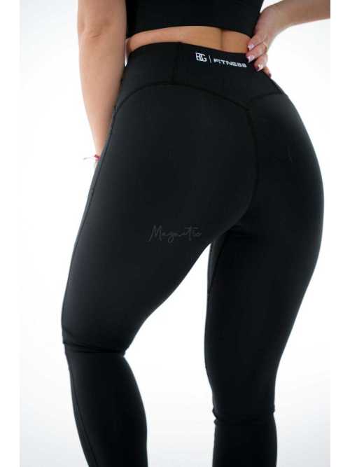 BR576 Legginsy Brandenburg Fitness Czarne