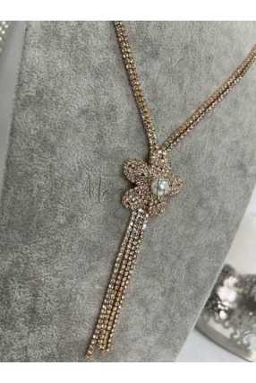 N460 Naszyjnik Gold Flower