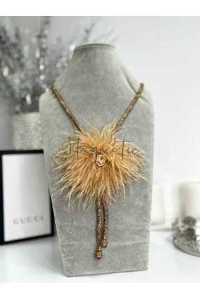 N457 Naszyjnik Gold Swan