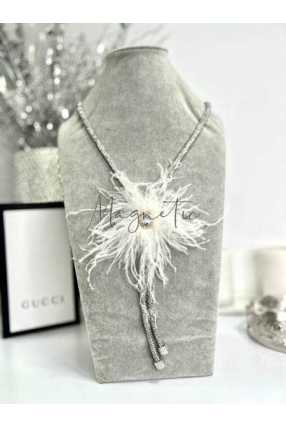 N457 Naszyjnik Silver Swan