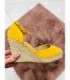 S151 Sandały Espadryle Yellow