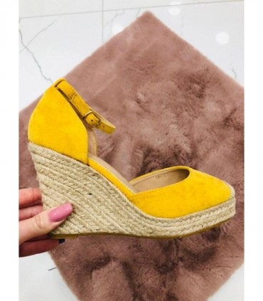 S151 Sandały Espadryle Yellow