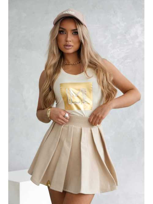 LM215 Bluzka Bokserka La Monne Masełkowa