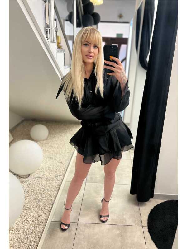 NB375 Sukienka Tiulowa Princess Czarna