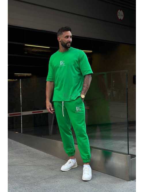 BR446 T-shirt Męski BRANDENBURG RAVE Zielony