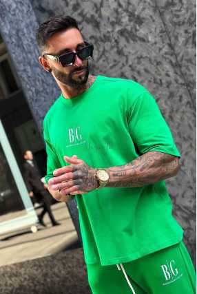 BR446 T-shirt Męski BRANDENBURG RAVE Zielony