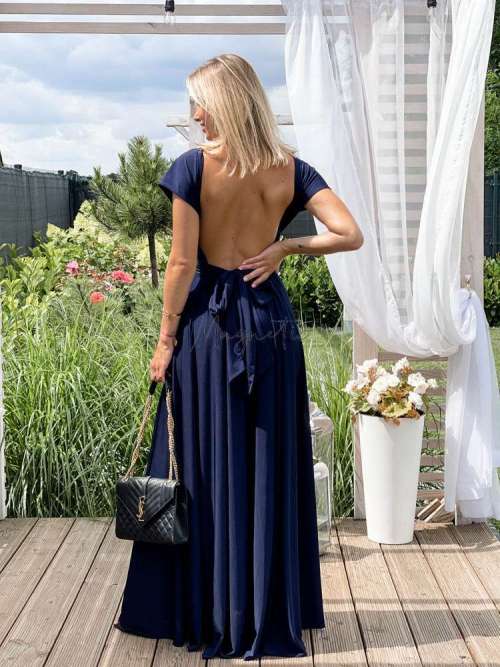 M237 Sukienka Maxi Molly Navy
