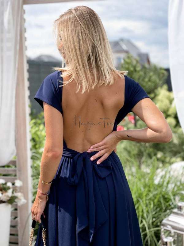 M237 Sukienka Maxi Molly Navy