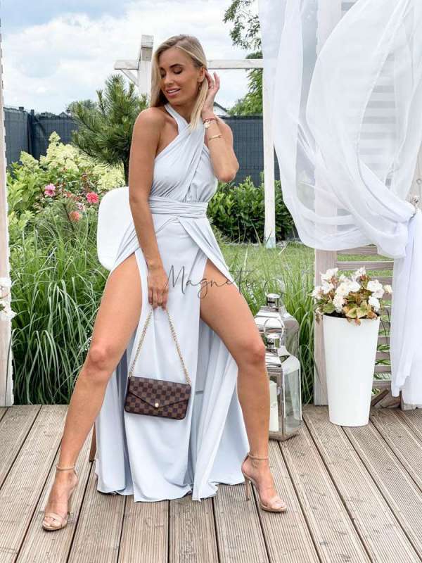 M237 Sukienka Maxi Molly Grey