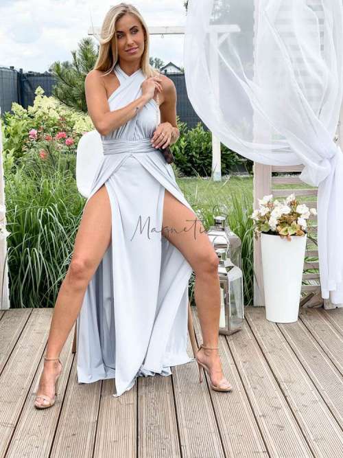 M237 Sukienka Maxi Molly Grey