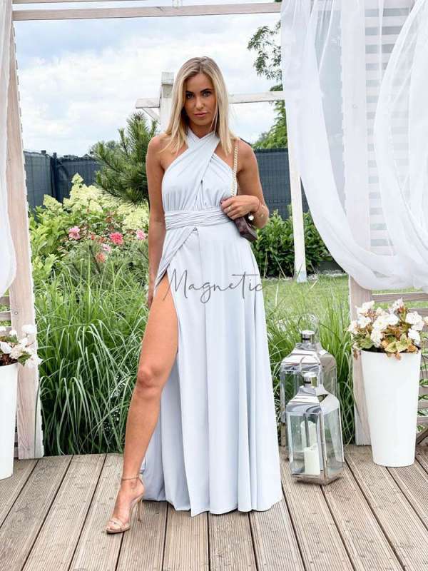 M237 Sukienka Maxi Molly Grey