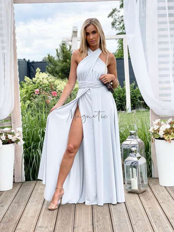 M237 Sukienka Maxi Molly Grey