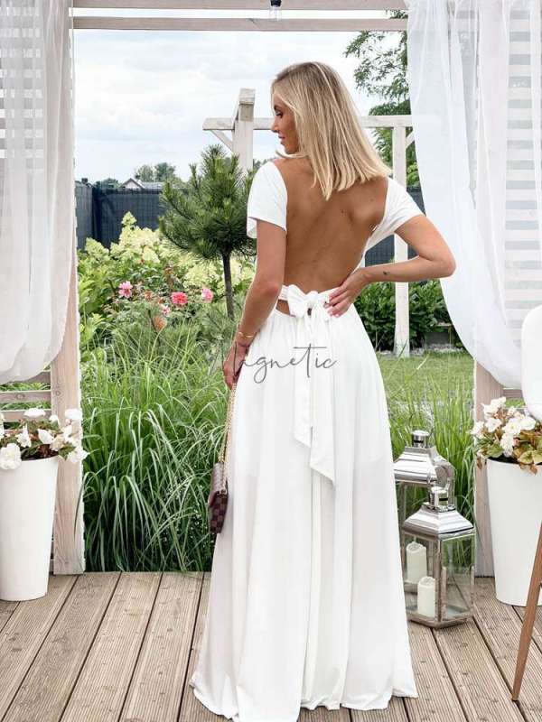 M237 Sukienka Maxi Molly White