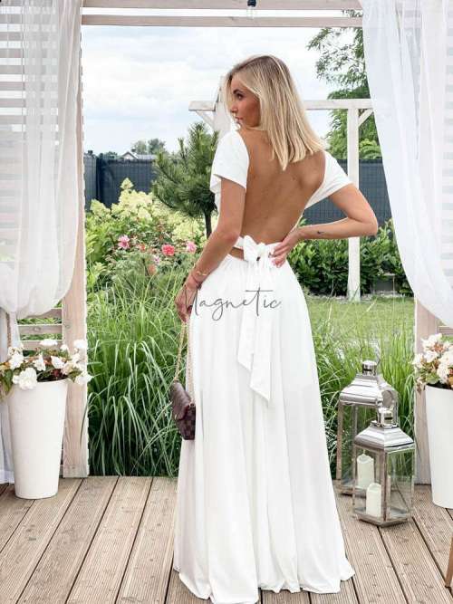 M237 Sukienka Maxi Molly White