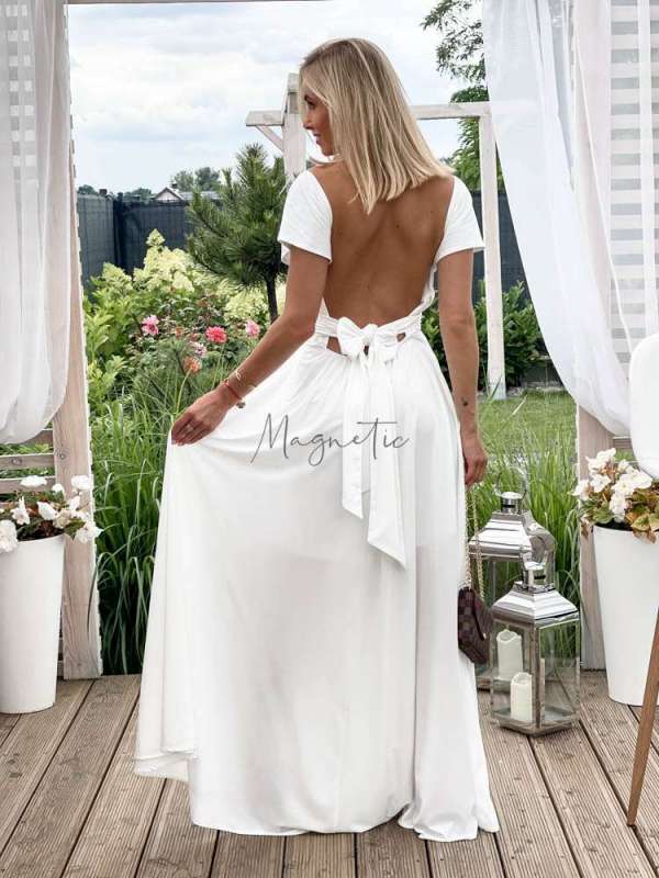 M237 Sukienka Maxi Molly White