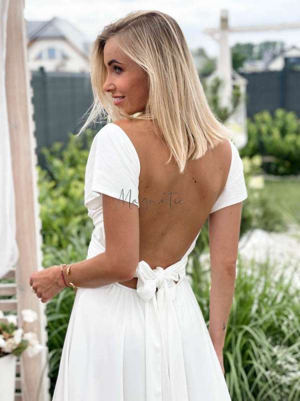 M237 Sukienka Maxi Molly White