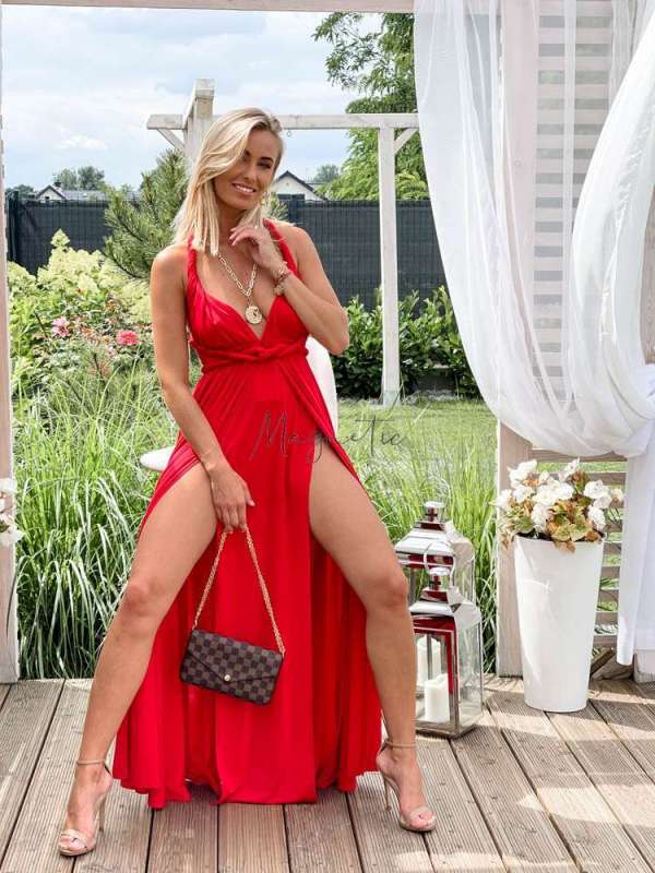 M237 Sukienka Maxi Molly Red