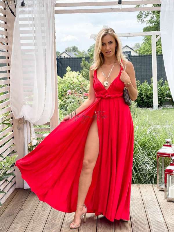 M237 Sukienka Maxi Molly Red