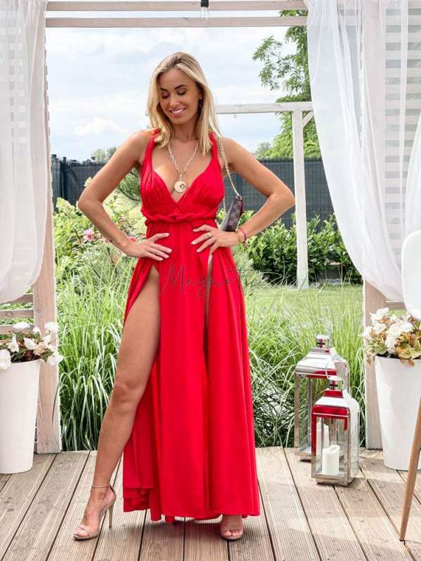 M237 Sukienka Maxi Molly Red