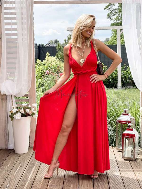 M237 Sukienka Maxi Molly Red