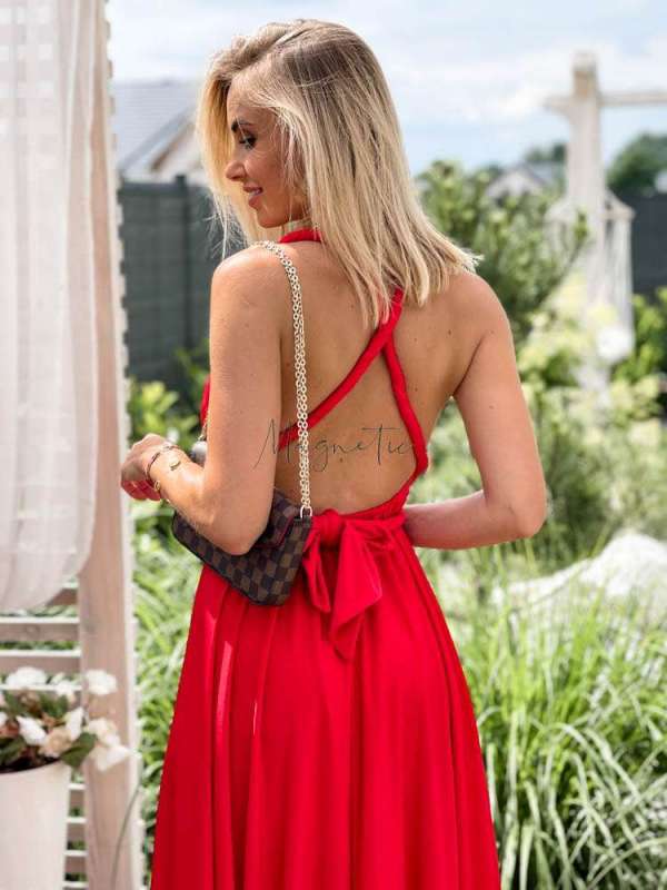 M237 Sukienka Maxi Molly Red