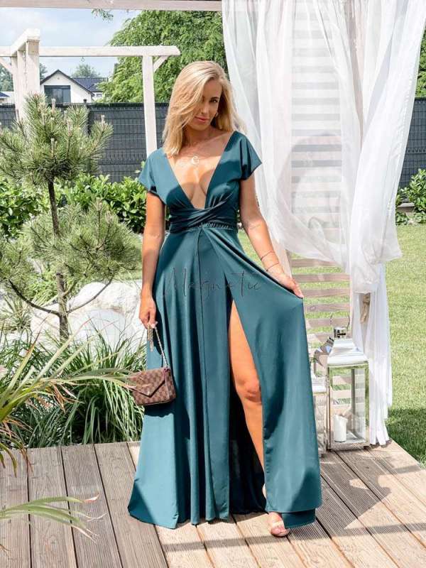 M237 Sukienka Maxi Molly Emerald