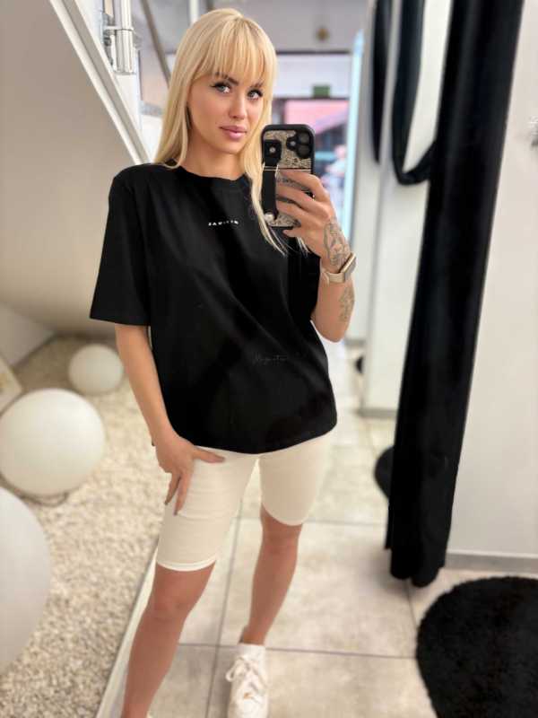 BC541 T-shirt Bocca Minimal Czarny