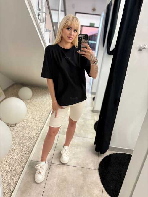 BC541 T-shirt Bocca Minimal Czarny