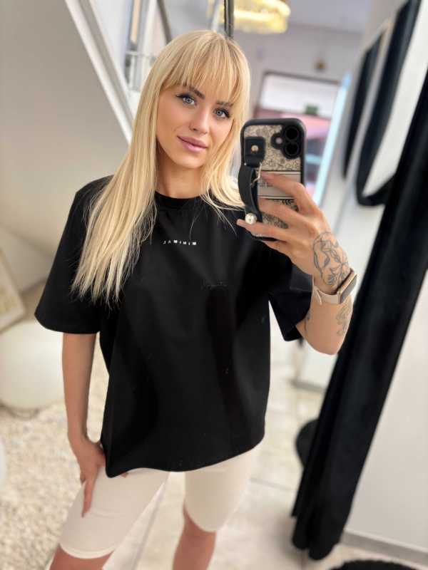 BC541 T-shirt Bocca Minimal Czarny