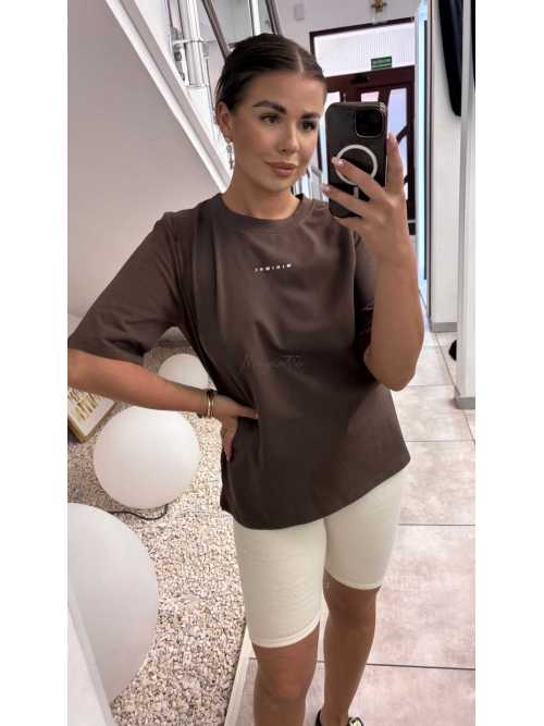 BC541 T-shirt Bocca Minimal Czekoladowy