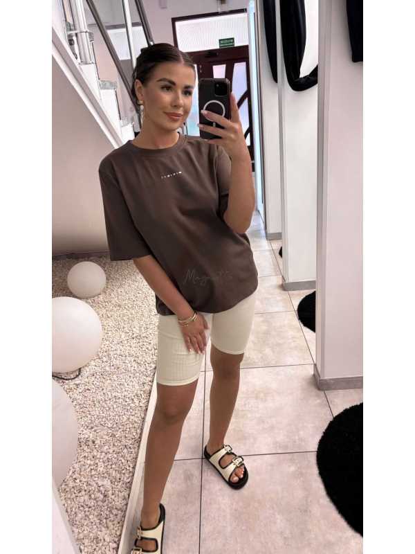 BC541 T-shirt Bocca Minimal Czekoladowy