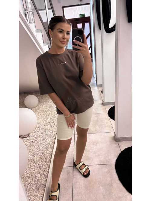 BC541 T-shirt Bocca Minimal Czekoladowy