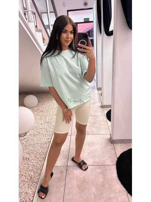 BC541 T-shirt Bocca Minimal Miętowy