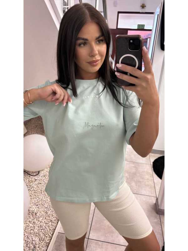 BC541 T-shirt Bocca Minimal Miętowy