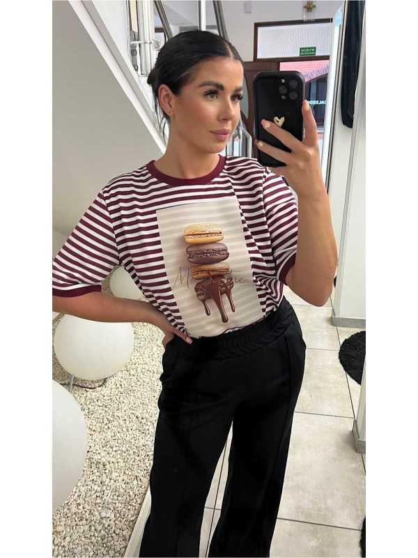 BC569 Eleganckie Spodnie Dresowe Punto Czarne