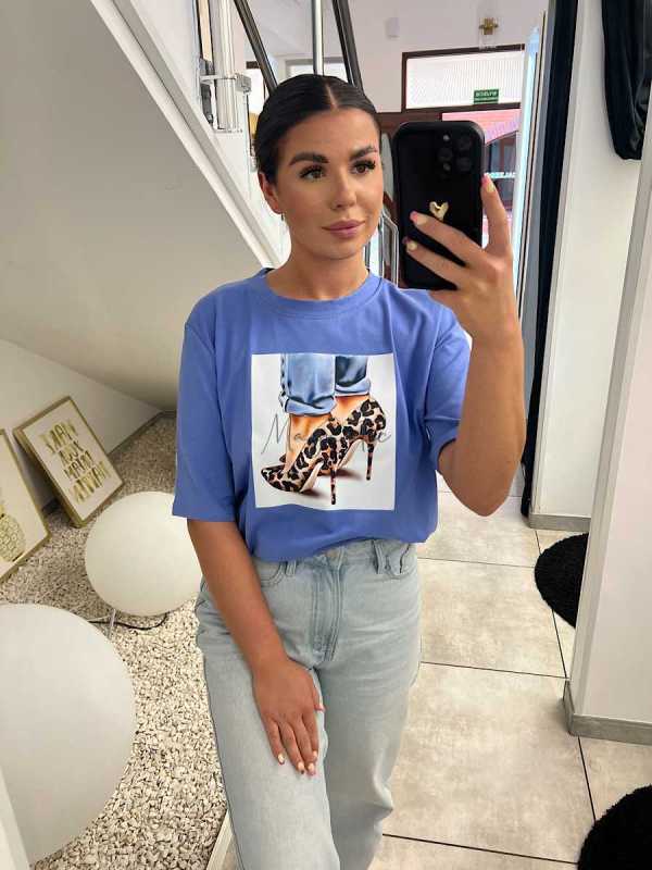 BC546 T-shirt Bocca Gładki Szpilka Very Pery