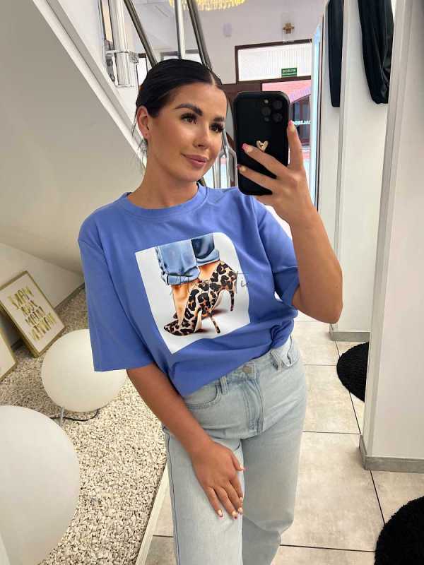 BC546 T-shirt Bocca Gładki Szpilka Very Pery