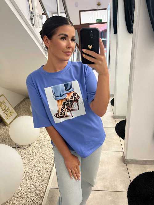 BC546 T-shirt Bocca Gładki Szpilka Very Pery