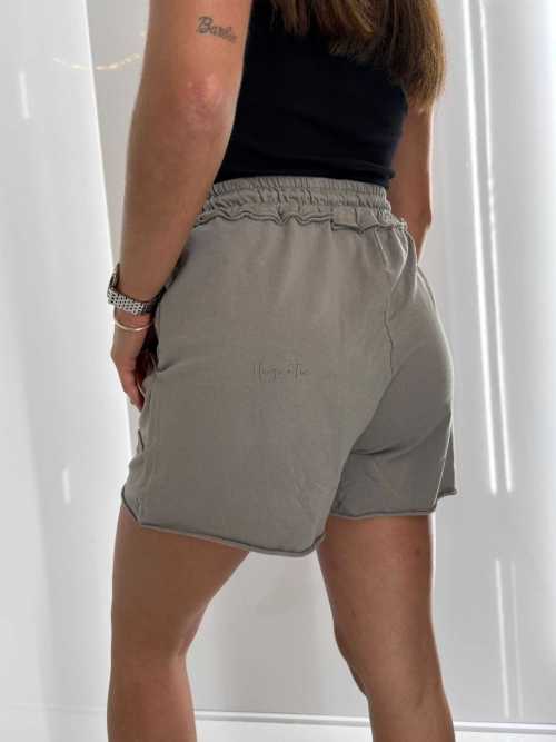 CH574 Szorty Spodenki Damskie Bawełniane Szare