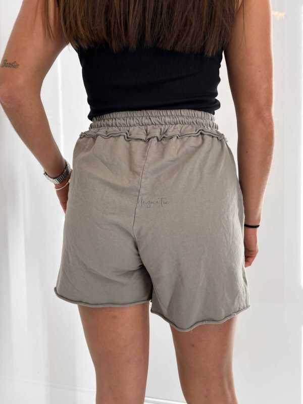 CH575 Szorty Spodenki Damskie Bawełniane Szare