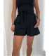 CH574 Szorty Spodenki Damskie Bawełniane Czarne