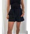 CH574 Szorty Spodenki Damskie Bawełniane Czarne