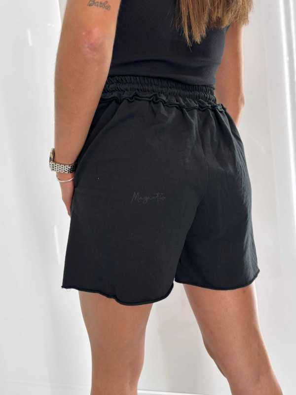 CH575 Szorty Spodenki Damskie Bawełniane Czarne