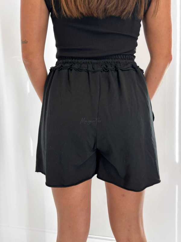 CH574 Szorty Spodenki Damskie Bawełniane Czarne