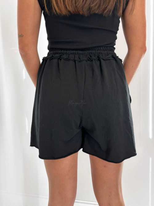 CH574 Szorty Spodenki Damskie Bawełniane Czarne