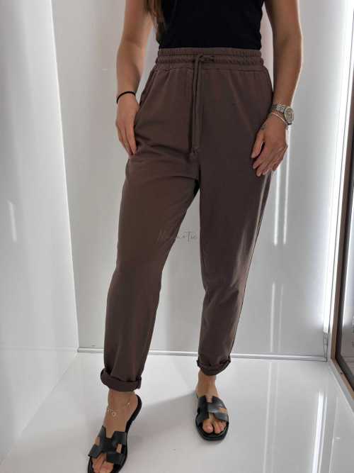 CH577 Spodnie Dresowe Wiya Italy Czekolada