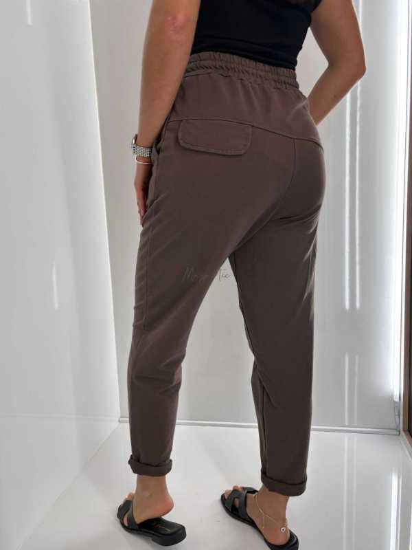 CH577 Spodnie Dresowe Wiya Italy Czekolada