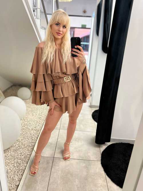 ML520 Kombinezon ESPANIOL Szeroki Rękaw Mocca